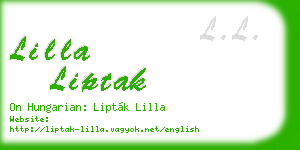 lilla liptak business card